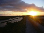 Coucher de soleil sur le Marais du Martray