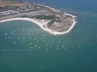 La Plage du Grouin à Loix (Vue d'hélicoptère)