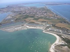 La Plage du Grouin à Loix (Vue d'hélicoptère)